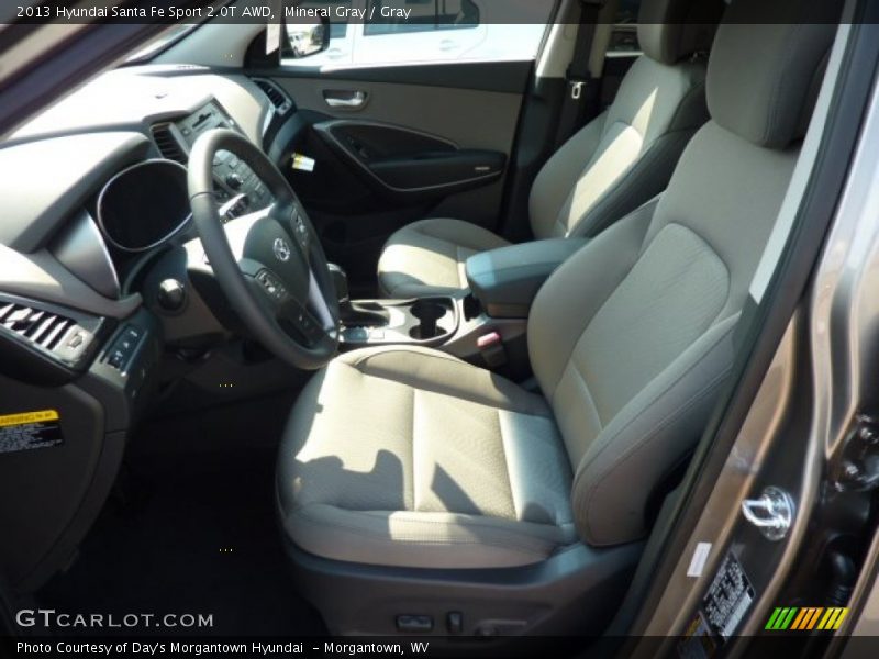 Mineral Gray / Gray 2013 Hyundai Santa Fe Sport 2.0T AWD