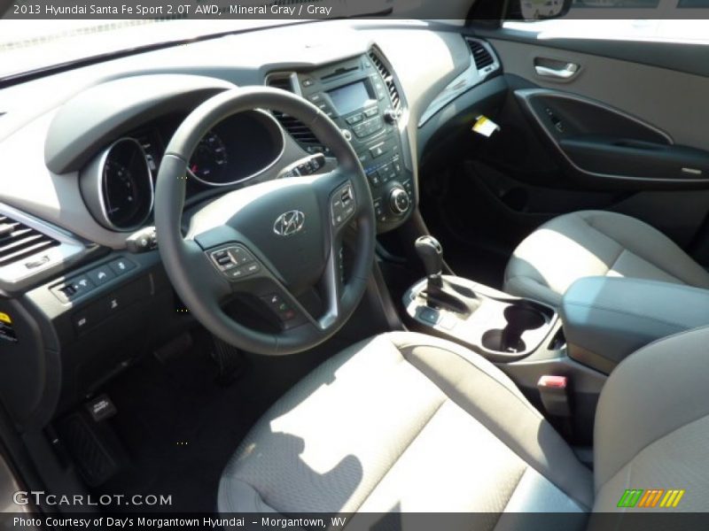 Mineral Gray / Gray 2013 Hyundai Santa Fe Sport 2.0T AWD