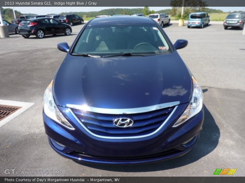 Indigo Night Blue / Gray 2013 Hyundai Sonata GLS