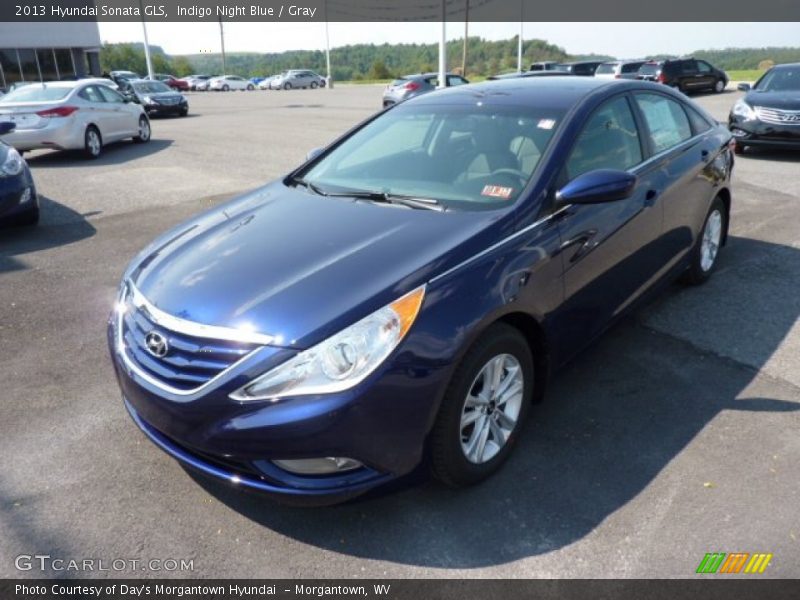 Indigo Night Blue / Gray 2013 Hyundai Sonata GLS