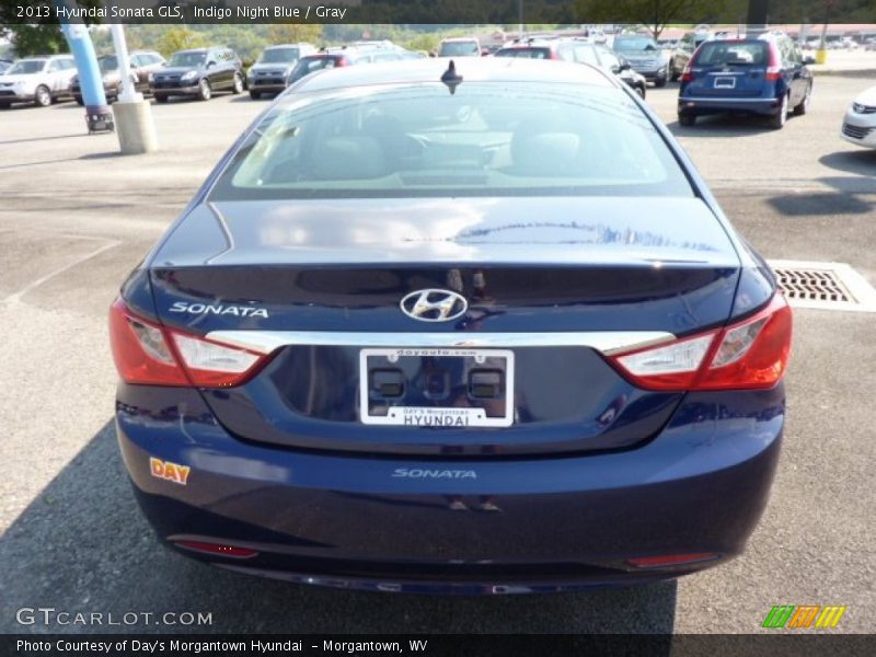 Indigo Night Blue / Gray 2013 Hyundai Sonata GLS