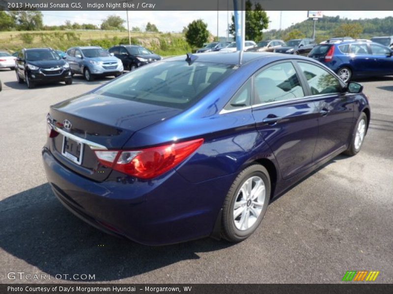 Indigo Night Blue / Gray 2013 Hyundai Sonata GLS