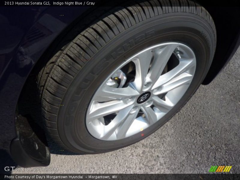 Indigo Night Blue / Gray 2013 Hyundai Sonata GLS