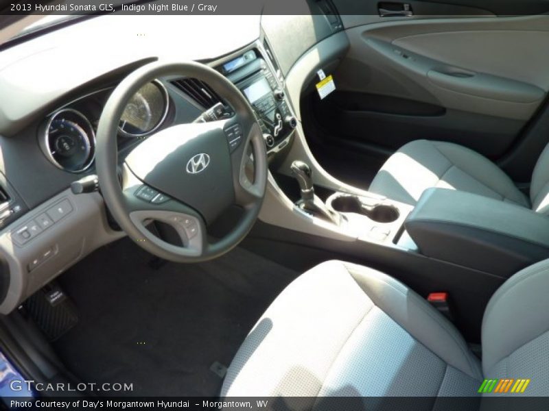 Indigo Night Blue / Gray 2013 Hyundai Sonata GLS