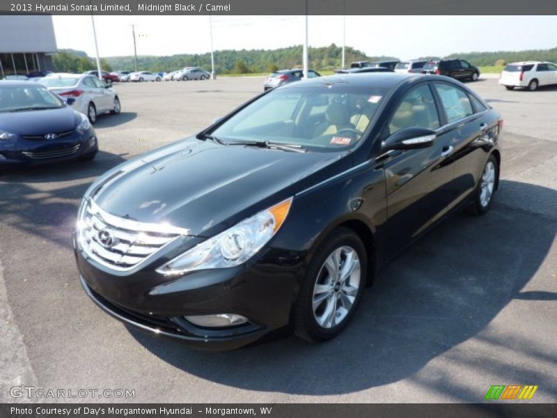 Midnight Black / Camel 2013 Hyundai Sonata Limited