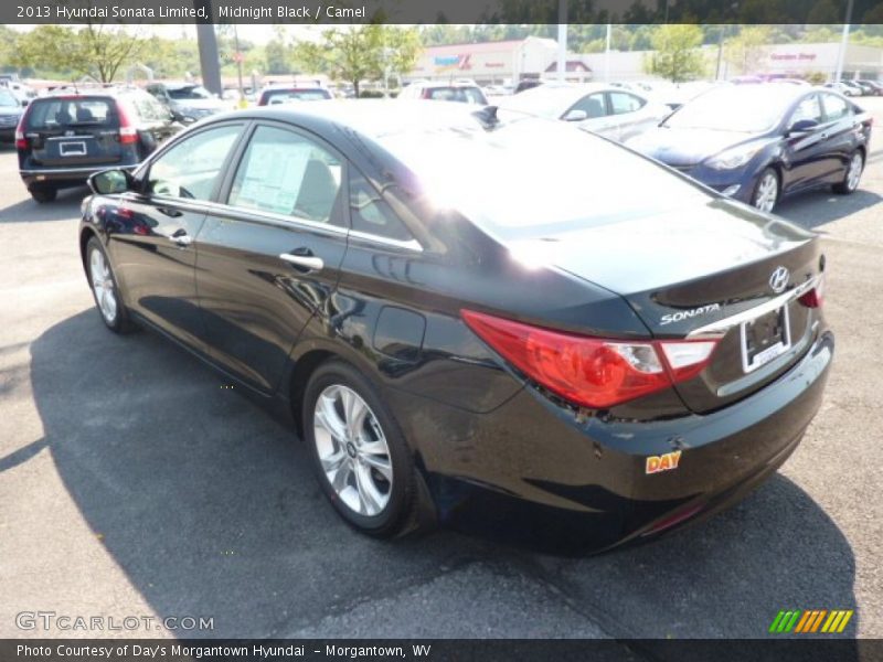 Midnight Black / Camel 2013 Hyundai Sonata Limited