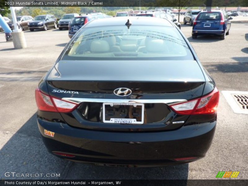 Midnight Black / Camel 2013 Hyundai Sonata Limited