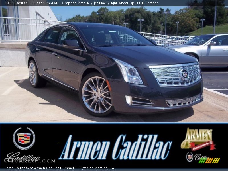 Graphite Metallic / Jet Black/Light Wheat Opus Full Leather 2013 Cadillac XTS Platinum AWD