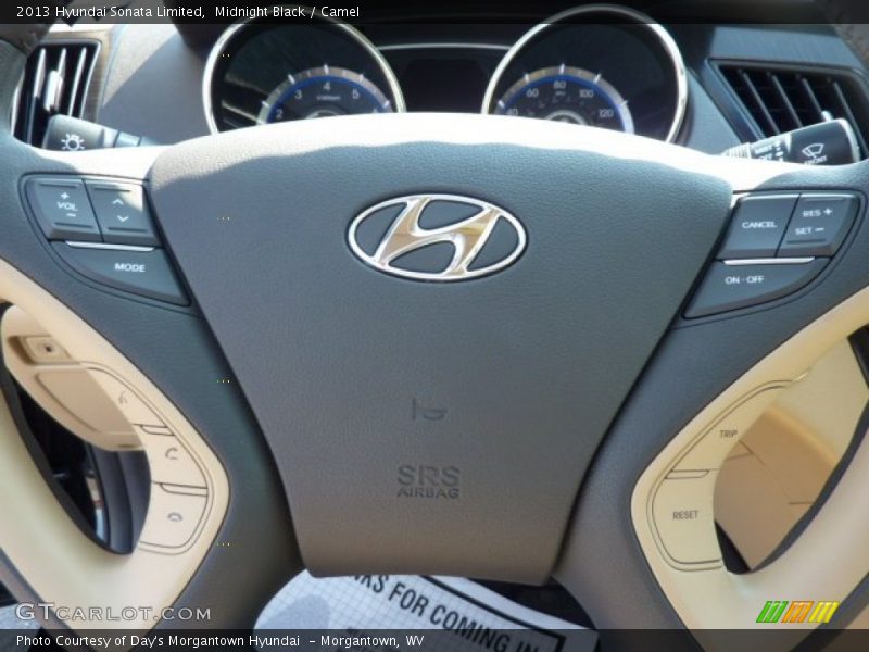 Midnight Black / Camel 2013 Hyundai Sonata Limited