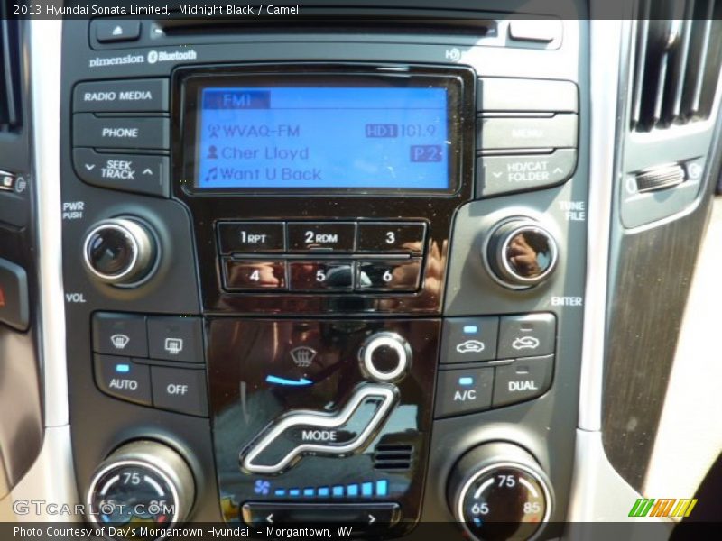 Midnight Black / Camel 2013 Hyundai Sonata Limited