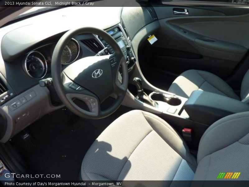 Midnight Black / Gray 2013 Hyundai Sonata GLS