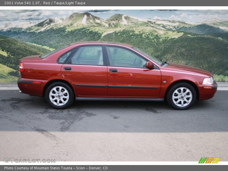 Red / Taupe/Light Taupe 2001 Volvo S40 1.9T