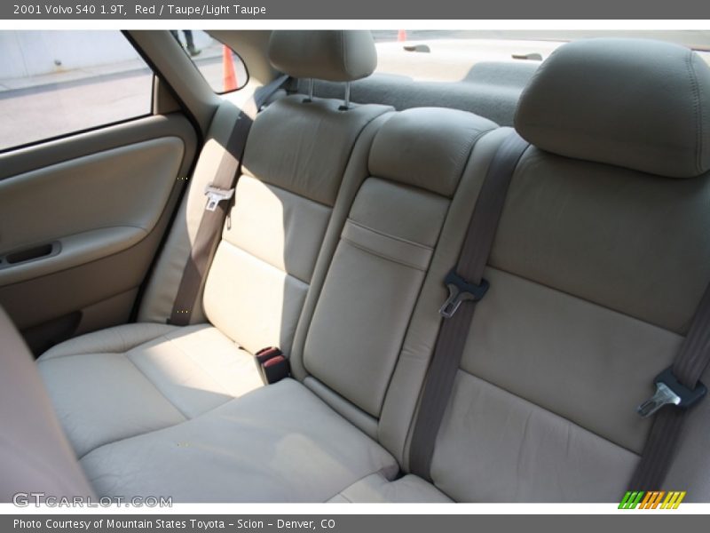 Red / Taupe/Light Taupe 2001 Volvo S40 1.9T