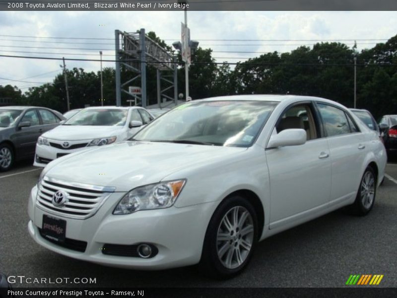 Blizzard White Pearl / Ivory Beige 2008 Toyota Avalon Limited