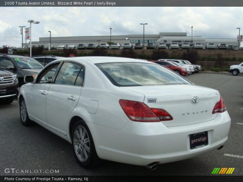 Blizzard White Pearl / Ivory Beige 2008 Toyota Avalon Limited