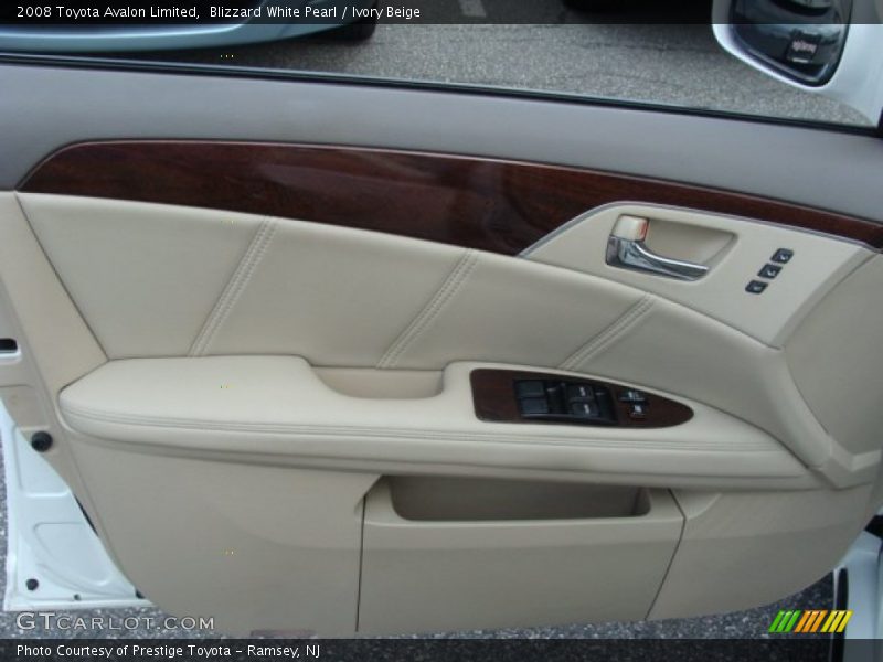 Blizzard White Pearl / Ivory Beige 2008 Toyota Avalon Limited