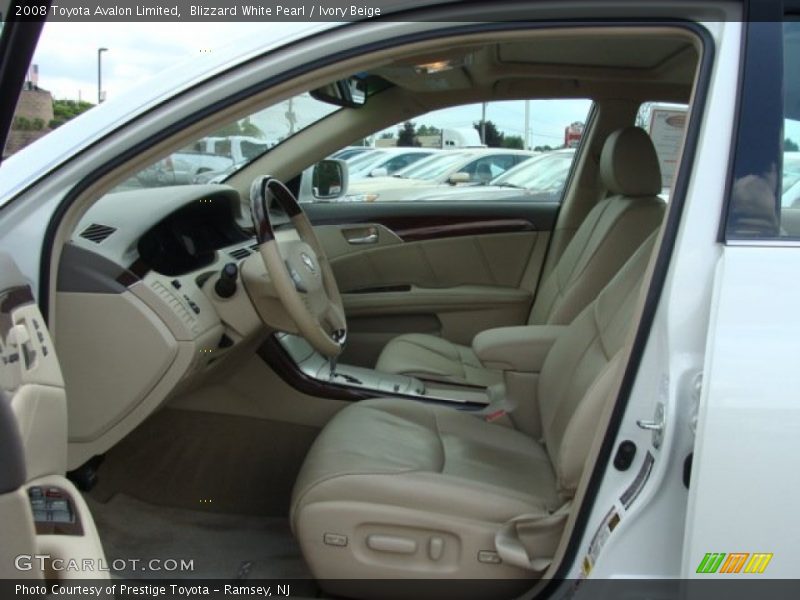 Blizzard White Pearl / Ivory Beige 2008 Toyota Avalon Limited