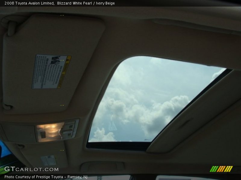 Blizzard White Pearl / Ivory Beige 2008 Toyota Avalon Limited