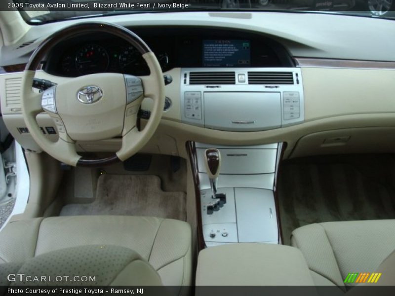 Blizzard White Pearl / Ivory Beige 2008 Toyota Avalon Limited