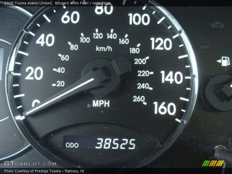 Blizzard White Pearl / Ivory Beige 2008 Toyota Avalon Limited