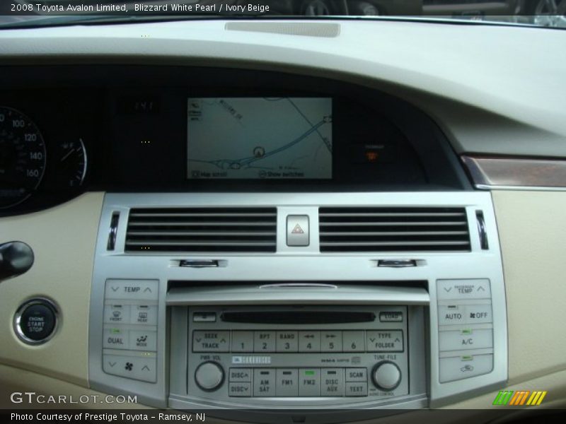 Blizzard White Pearl / Ivory Beige 2008 Toyota Avalon Limited