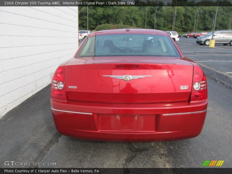 Inferno Red Crystal Pearl / Dark Slate Gray 2009 Chrysler 300 Touring AWD