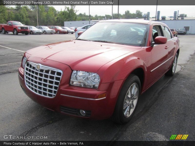 Inferno Red Crystal Pearl / Dark Slate Gray 2009 Chrysler 300 Touring AWD