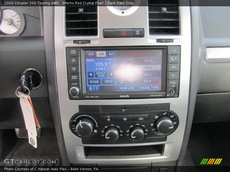 Inferno Red Crystal Pearl / Dark Slate Gray 2009 Chrysler 300 Touring AWD