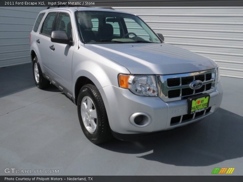 Ingot Silver Metallic / Stone 2011 Ford Escape XLS