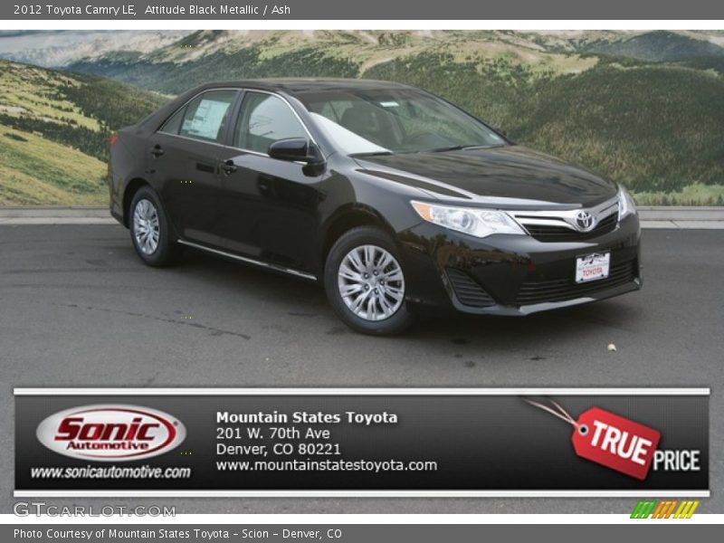 Attitude Black Metallic / Ash 2012 Toyota Camry LE