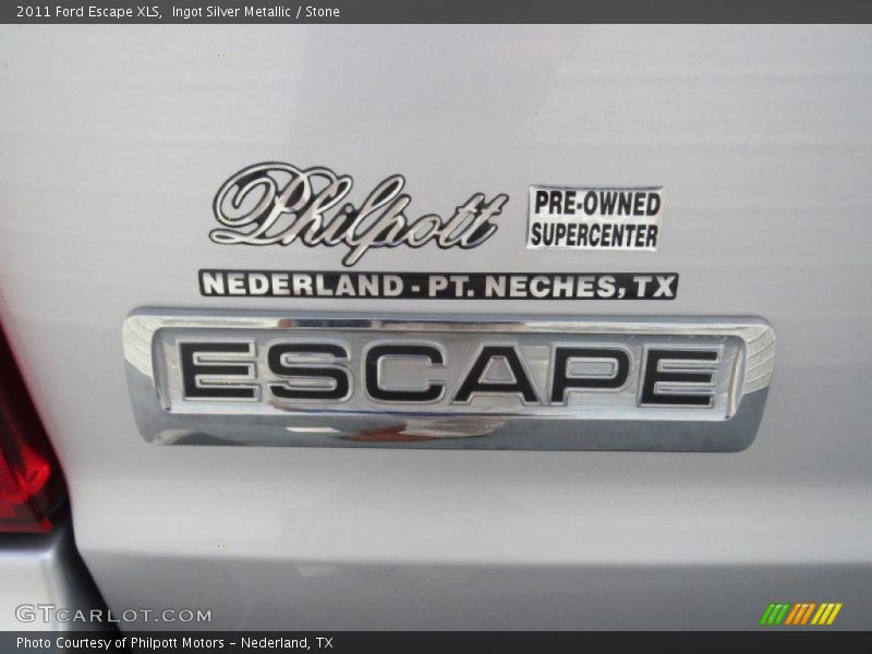 Ingot Silver Metallic / Stone 2011 Ford Escape XLS