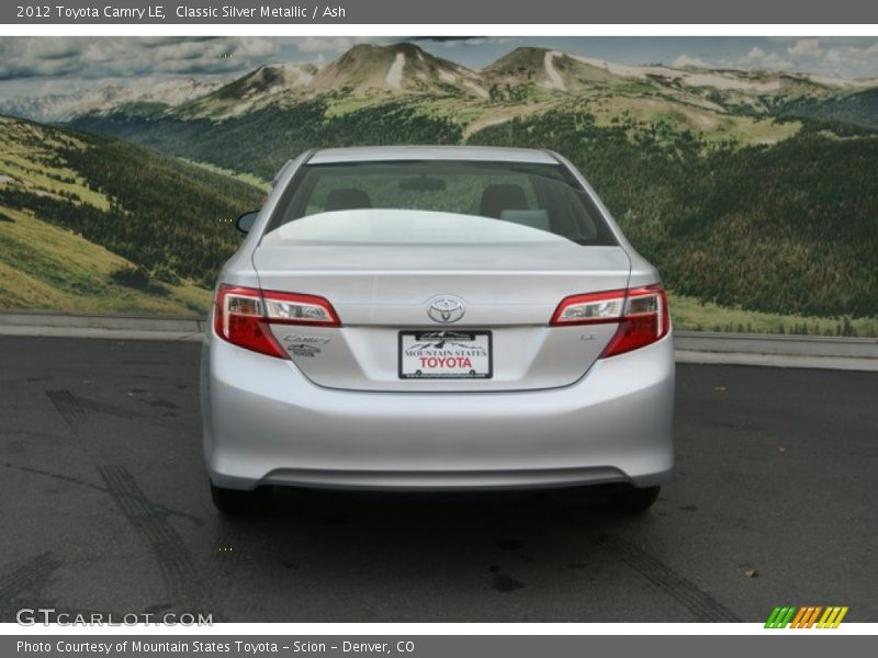 Classic Silver Metallic / Ash 2012 Toyota Camry LE