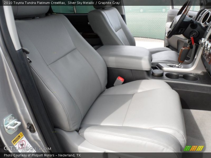  2010 Tundra Platinum CrewMax Graphite Gray Interior