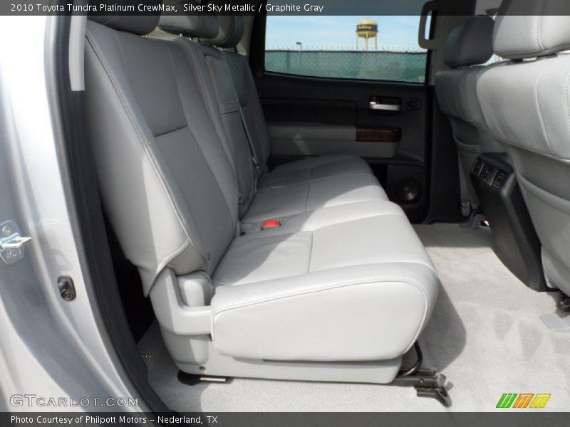 Silver Sky Metallic / Graphite Gray 2010 Toyota Tundra Platinum CrewMax