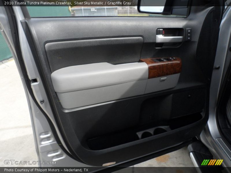 Silver Sky Metallic / Graphite Gray 2010 Toyota Tundra Platinum CrewMax