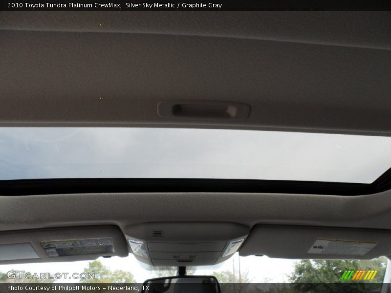 Silver Sky Metallic / Graphite Gray 2010 Toyota Tundra Platinum CrewMax