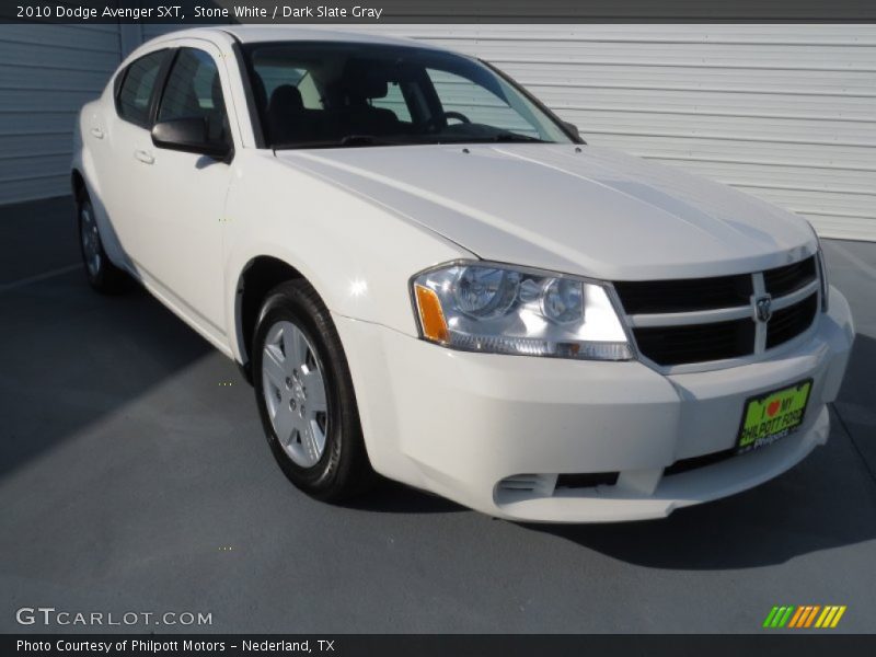 Stone White / Dark Slate Gray 2010 Dodge Avenger SXT
