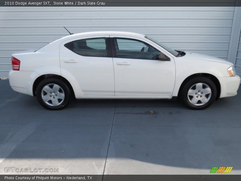 Stone White / Dark Slate Gray 2010 Dodge Avenger SXT