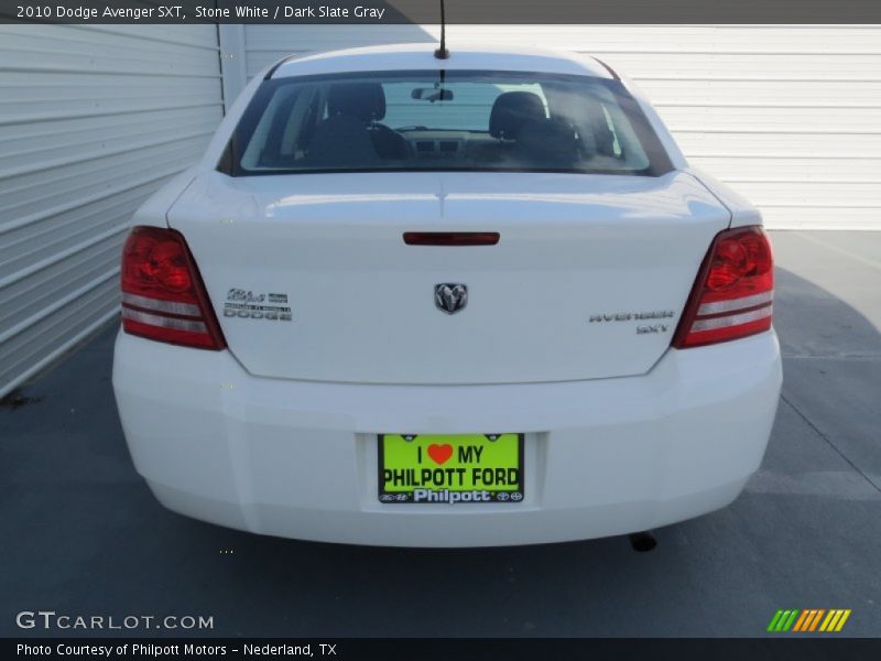 Stone White / Dark Slate Gray 2010 Dodge Avenger SXT