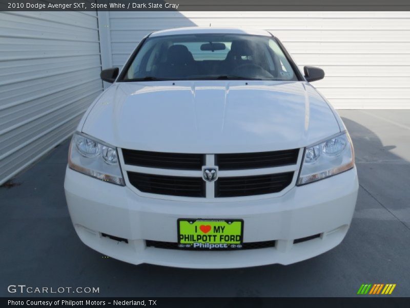 Stone White / Dark Slate Gray 2010 Dodge Avenger SXT