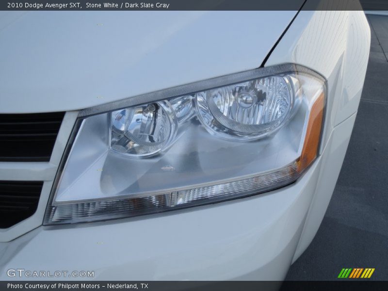 Stone White / Dark Slate Gray 2010 Dodge Avenger SXT