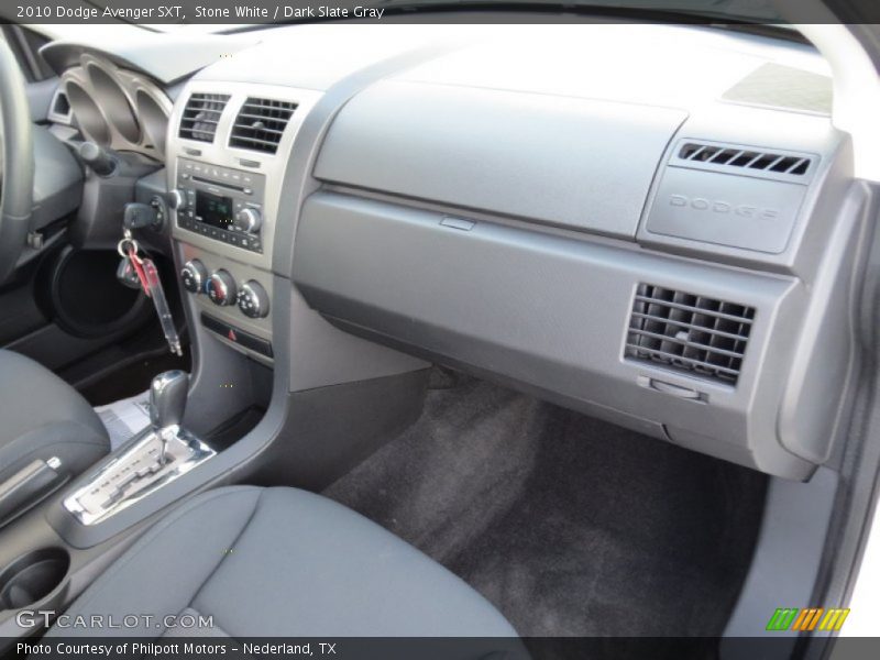 Stone White / Dark Slate Gray 2010 Dodge Avenger SXT