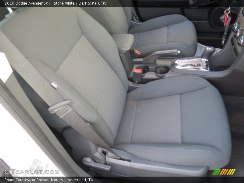 Stone White / Dark Slate Gray 2010 Dodge Avenger SXT