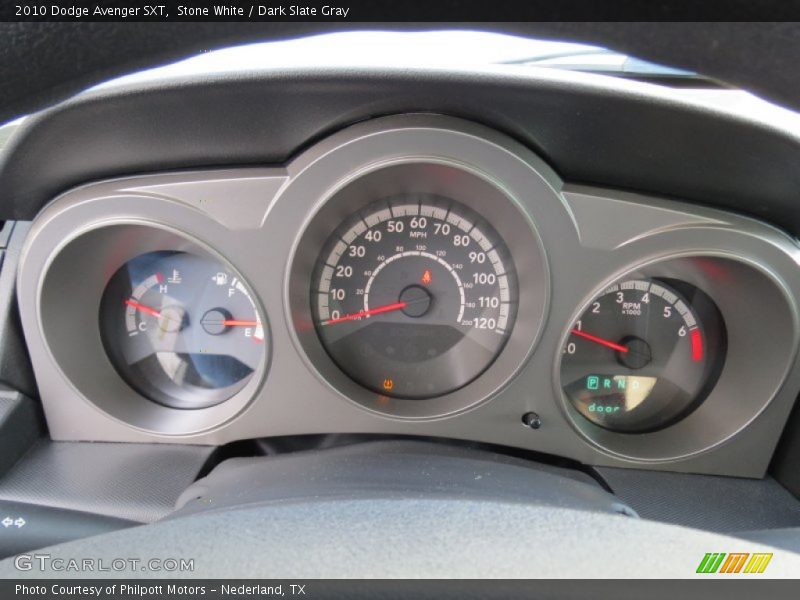 Stone White / Dark Slate Gray 2010 Dodge Avenger SXT