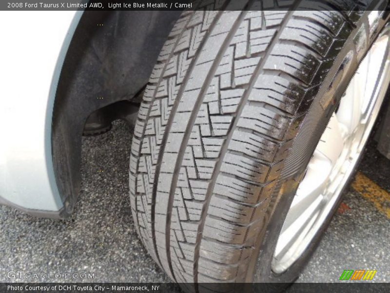 Light Ice Blue Metallic / Camel 2008 Ford Taurus X Limited AWD
