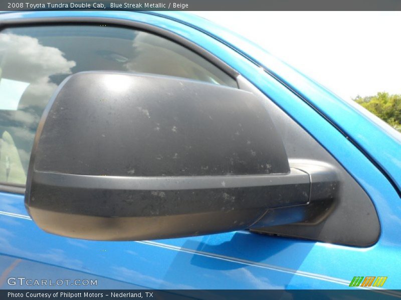 Blue Streak Metallic / Beige 2008 Toyota Tundra Double Cab