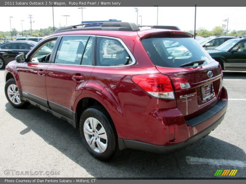 Ruby Red Pearl / Warm Ivory 2011 Subaru Outback 2.5i Wagon