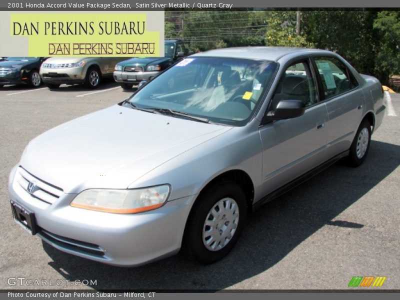 Satin Silver Metallic / Quartz Gray 2001 Honda Accord Value Package Sedan