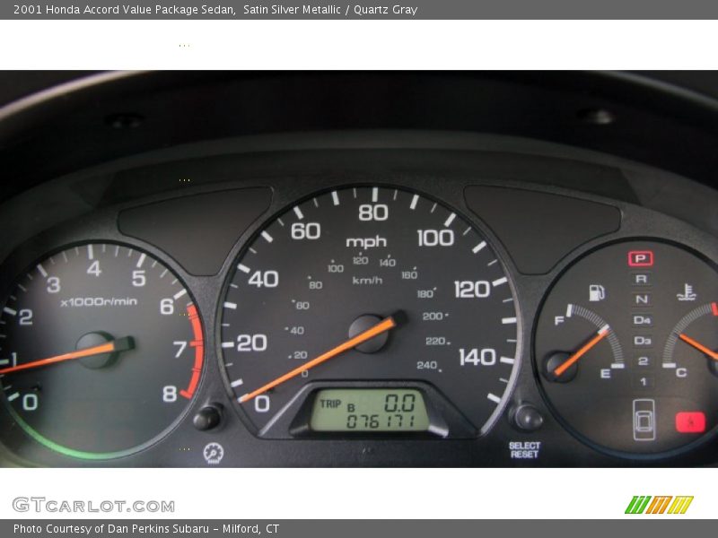 Satin Silver Metallic / Quartz Gray 2001 Honda Accord Value Package Sedan
