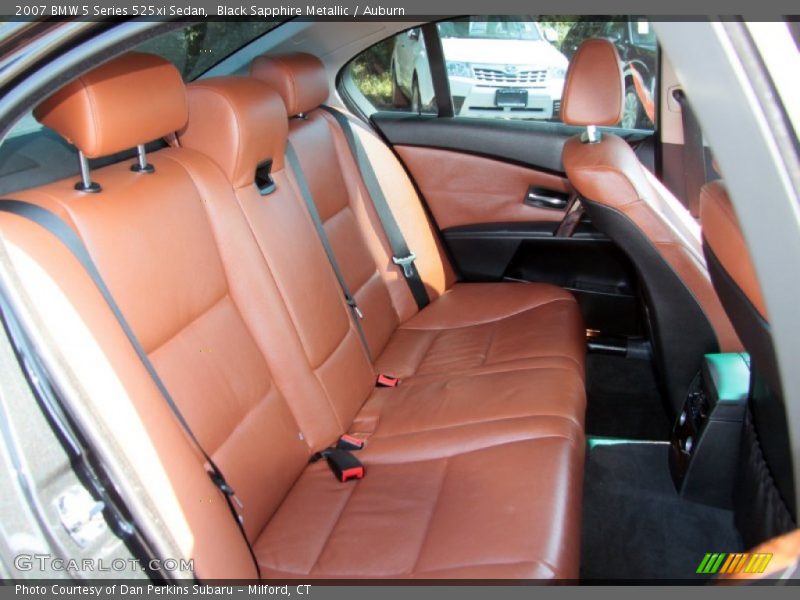 Rear Seat of 2007 5 Series 525xi Sedan